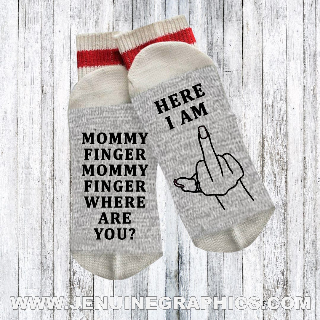 Funny Socks Novelty Socks Mom Gift Idea Words on Socks Funny Gift Idea Text on Socks Custom