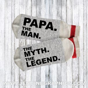 Papa gift idea - funny socks - Novelty Socks - Papa birthday - Words on socks  - custom socks - Papa birthday gift - fathers day gift