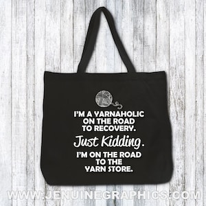 Tote Bag - Crochet lover - Knitting Lover - Gift for Knitter - Gift for crocheter - balls of yarn - tote bag for yarn - funny tote bag