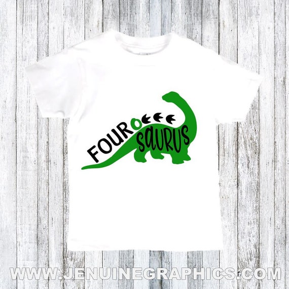 Dinosaur Birthday Dinosaur Shirt Fourth 