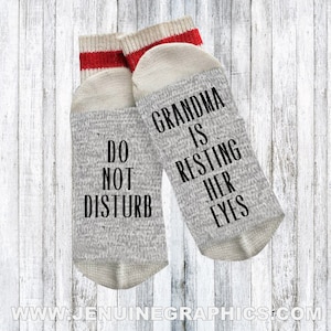 Funny socks - Novelty Socks - grandma gift idea - Words on socks - funny gift idea - custom socks - gift for grandma - grandma socks