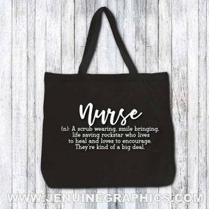 Nurse Superpower Tas voor Verpleegster Nurse Gift Cadeau Voor Verpleegster Canvas Tote Bag Tassen & portemonnees Draagtassen 