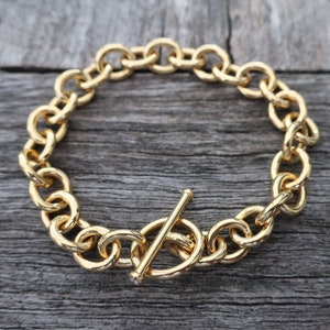 Bracelet 900 yellow gold 45g handmade unique goldsmith&#39;s work