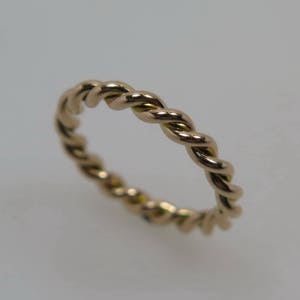 750 gold cord ring 3 mm 750/- yellow gold rose gold red gold