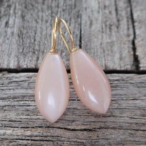 585 yellow gold earrings moonstone pampel unique goldsmith work masterpiece