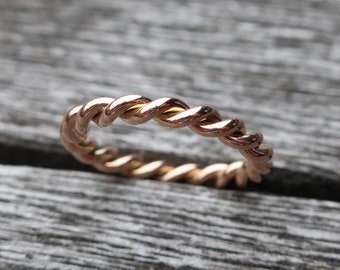 585 gold cord ring 3 mm 585/- yellow gold rose gold red gold