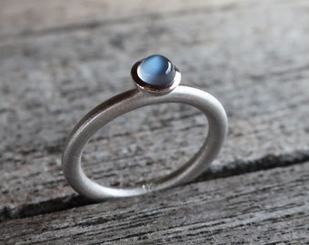 1 stacking ring ring 925 silver shimmering moonstone