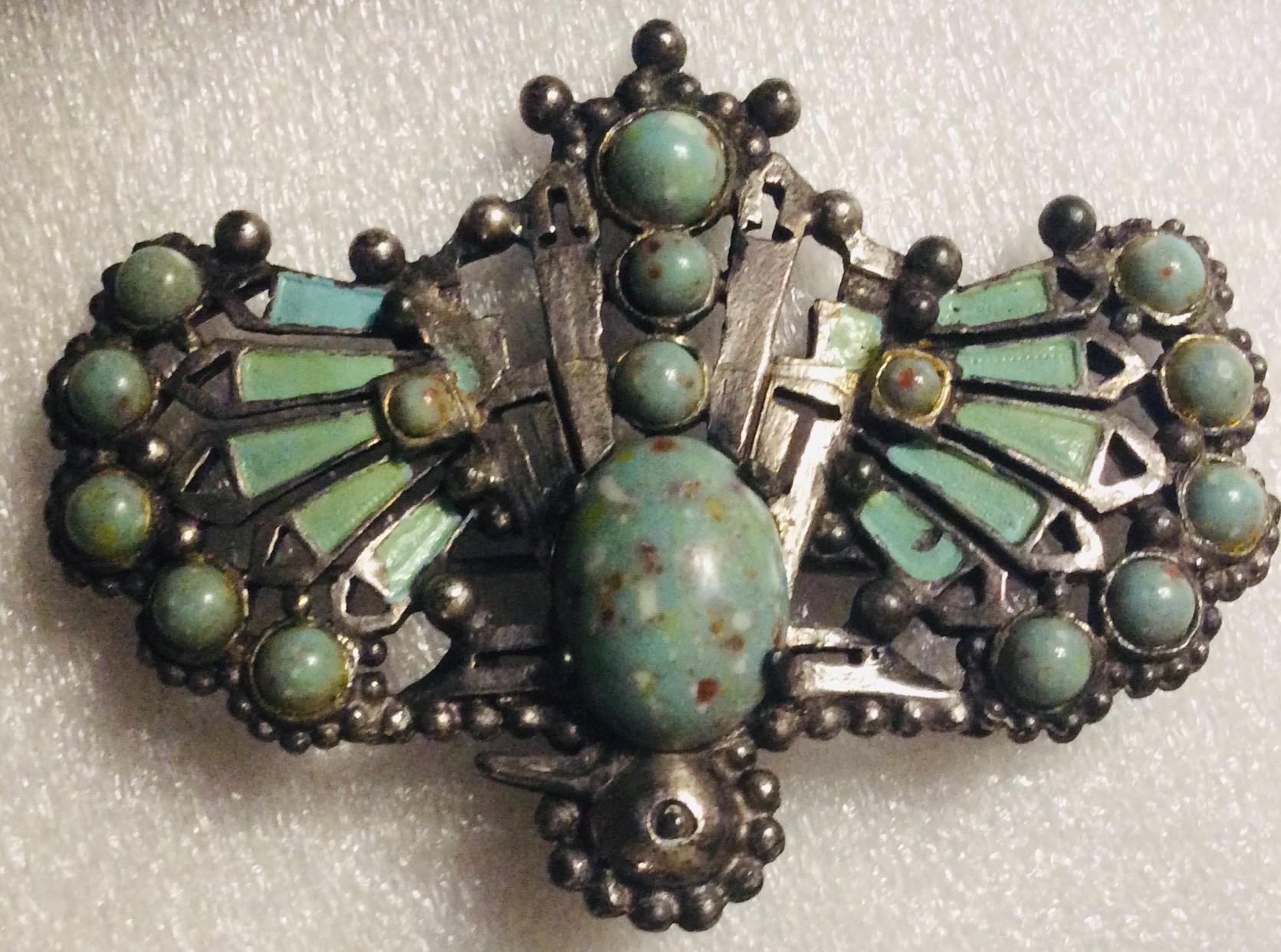 American Made Costume Jewelry Brooch
