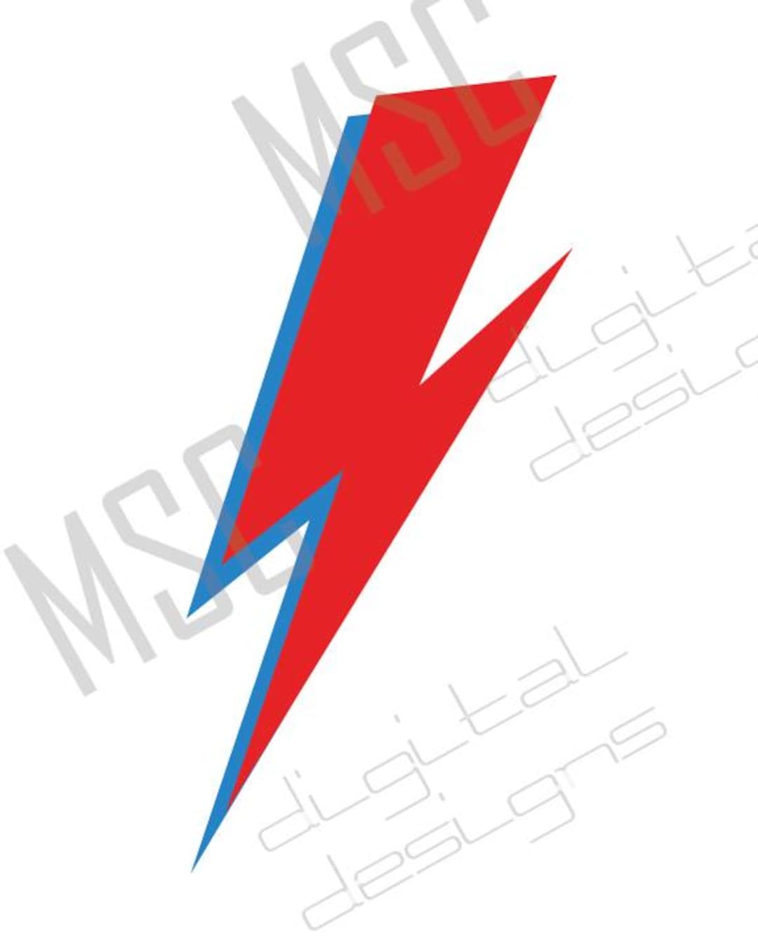 David Bowie Aladdin Sane Lightning Bolt Art Print (digital Download) - Etsy  Israel, image size:1080x1350