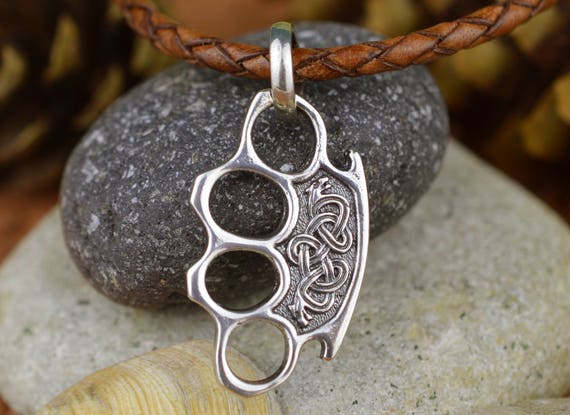Knuckles Knuckles Tatuaż Ręcznie Wisiorek Czary Celtycki Etsy