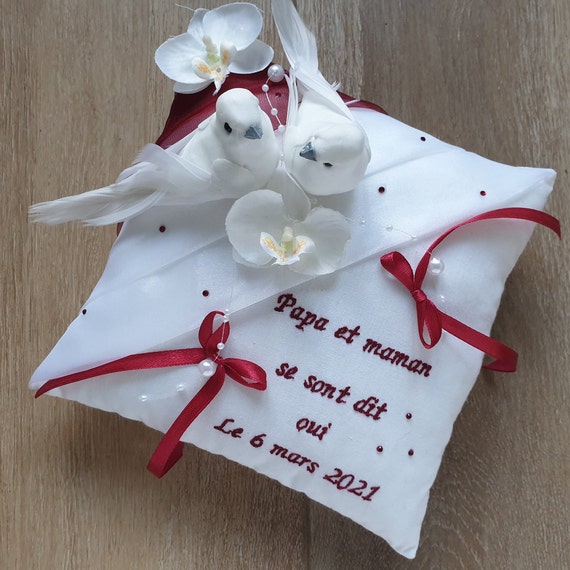 Porte Alliance Romantique Decor Mariage Couple De Colombes Etsy France