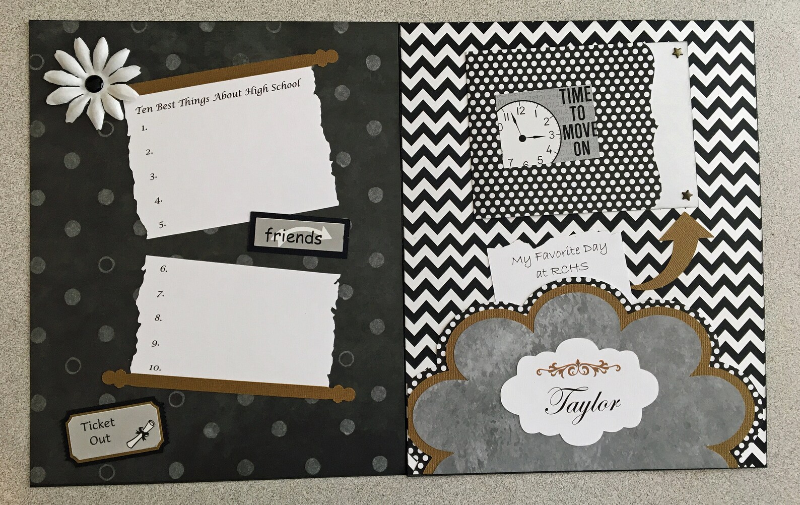 Custom Senior Year Memory Book Handcrafted Graduation Etsy