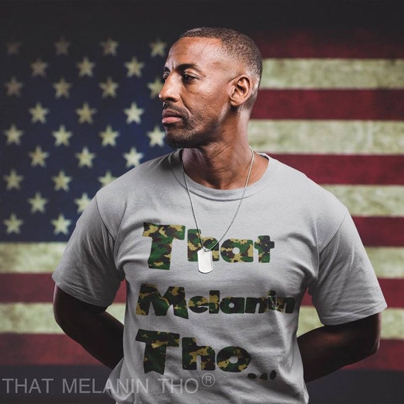 That Melanin Tho Camouflage Shirt Male Female Youth Sizes Etsy