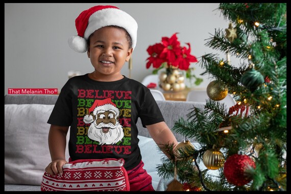 Black Believe Santa Claus Shirt - Fun African American Santa Black Believe Santa Claus Shirt - Fun African American Santa