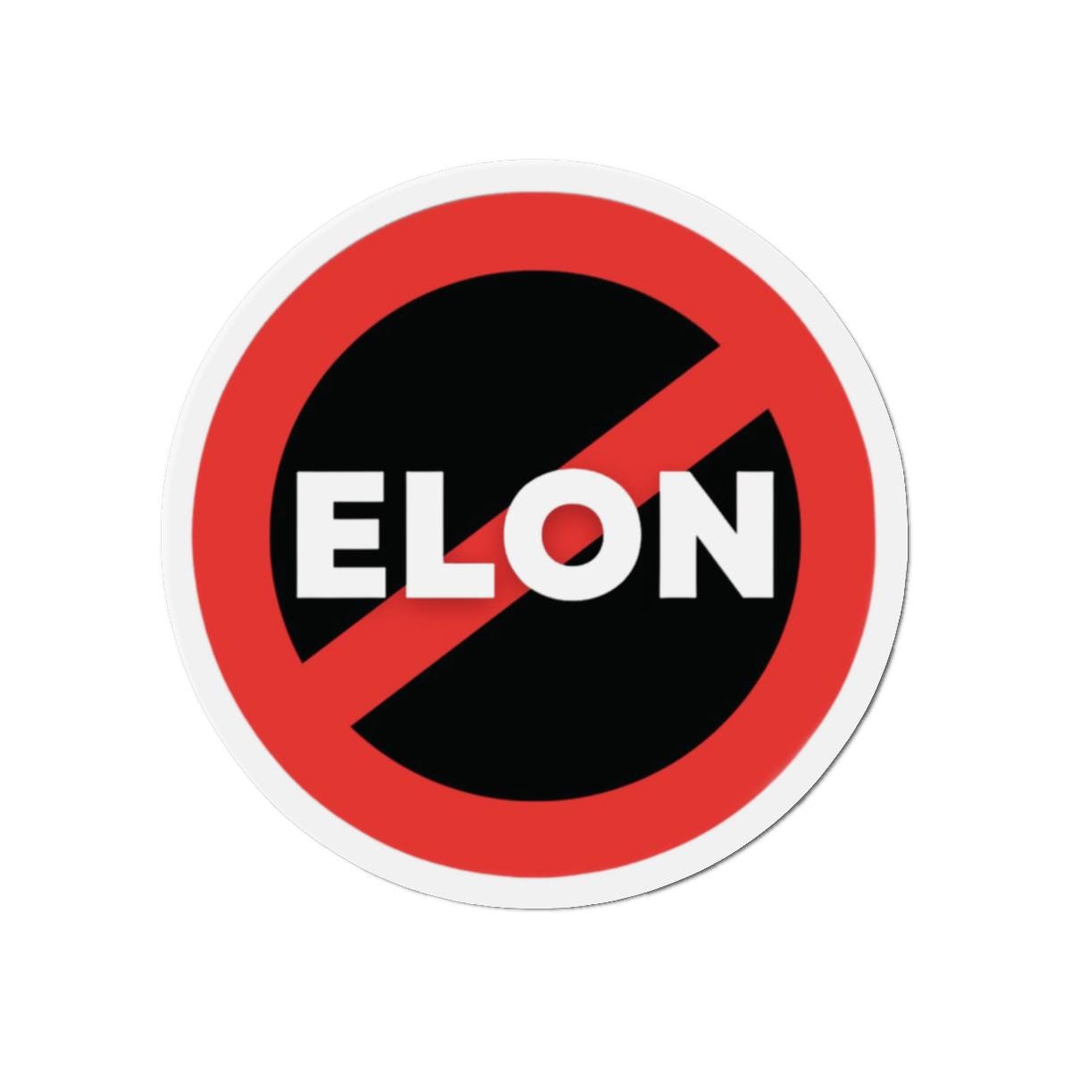 Kein Elon Anti Elon Musk Magnet Geschenk Gestanzte Magnete, Lustiger Auto Magnet, Tesla Besitzer Geschenk