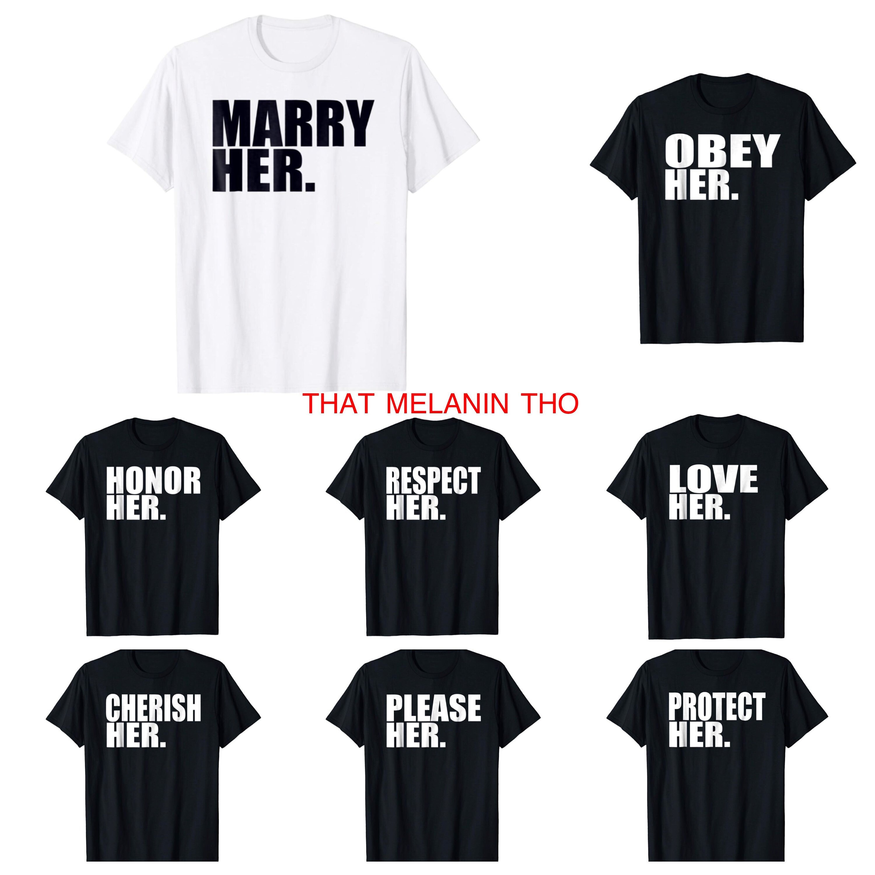 Groom and Groomsmen Shirt Protect Her 
