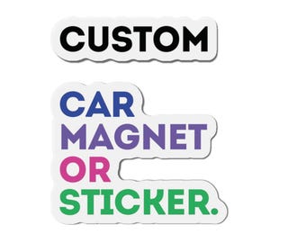 Benutzerdefinierte gestanzte Magnet — Laden Sie Ihr Bild oder Text hoch — Personalisierter Magnet