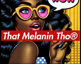 Black Woman Pop Art Digital Art | African American Beautiful Women WOW Pop Art | Afro Riveter Art | Digital Download ONLY