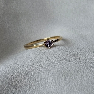Purple Sapphire Ring, 14k Solid Gold Ring, Sapphire Gold Ring. Engagement Rings, Sapphire Engagement Ring, Promise Ring, Gifts for her.