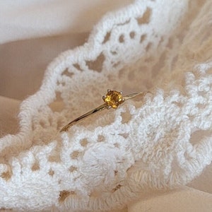 Citrine Ring • Citrine Jewelry• Natural Citrine  Ring • Gold Gemstone Ring • Valentine&#39;s Gifts for her • Birthday Gifts for Her