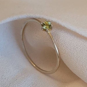 Genuine AAA peridot Ring • Gold Peridot Ring •Peridot Ring• August Birthstone Ring• Gifts for Her• August Birthday Gift•