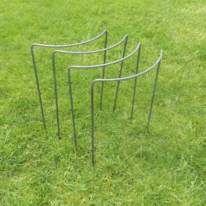 4 Tall Handmade Victorian Style Bow Plant Supports - 8mm Solid Steel