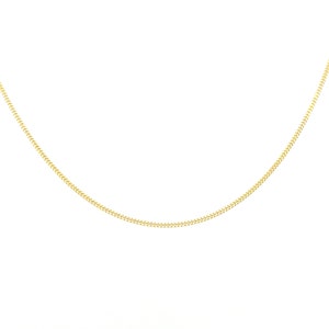 14K Gold Curb Link Chain,  Dainty Layering Gold Chain,  Minimalist Style Gold Chain, Yellow Gold Curb Link Chain, White Gold Curb Link Chain