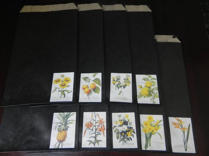 Floral collection 9 12 x 20 gift bags decorated with flowers