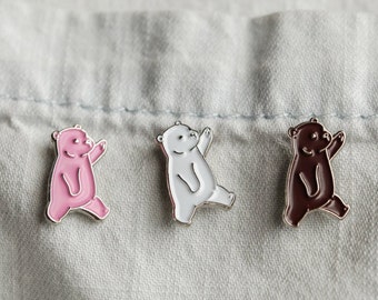 Polar Bear Enamel Pin -Polar bear brooch- Mini Pin