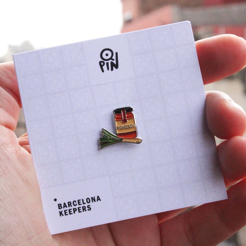 Calçots Enamel Pin Calçots Brooch Pin Vegetable Pin Etsy