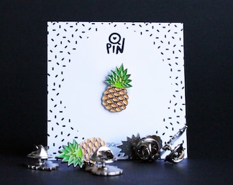 Pineapple Enamel Pin - Pineapple brooch