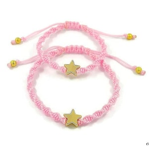 Mommy and me bracelet set, matching bracelets for mother daughter, first day of school bracelet, separation anxiety, kindergarten bracelet