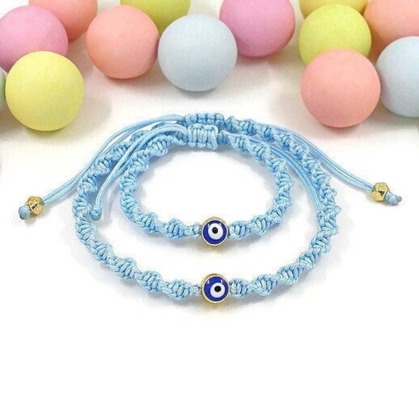 Mom and baby bracelets, mother baby protection bracelets, mother baby matching bracelets, evil eye baby bracelet, mother baby jewelry.