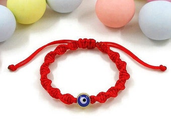 Boze oog babyarmband, babybeschermingsarmband, rode armband baby, babyarmband, peuterarmband, pasgeboren armband, armband babyjongen