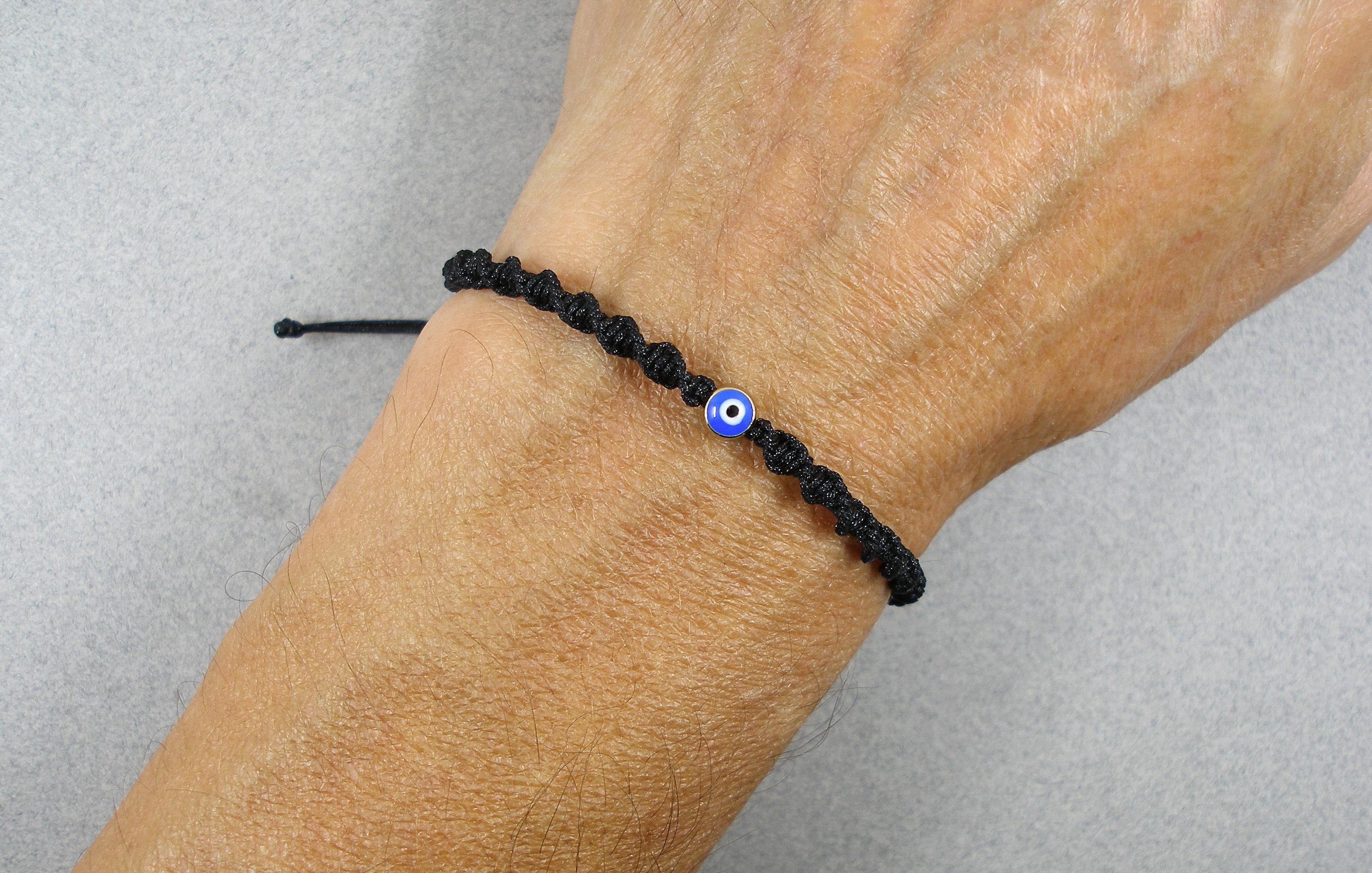 Bracelet Cordon Hamsa Kabbale – Bleu Ciel – Porte-bonheur – Neuf Avec étiquettes