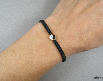 Yin yang bracelet, couple bracelet, his her bracelet, partner bracelet, distance bracelet, yin yang jewelry, balance bracelet, zen bracelet