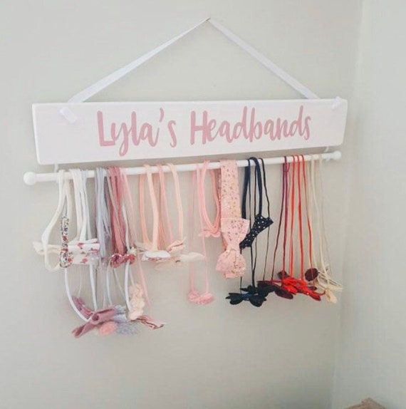 Hair bow organiser Bow organiser Hair bow holder personalised
