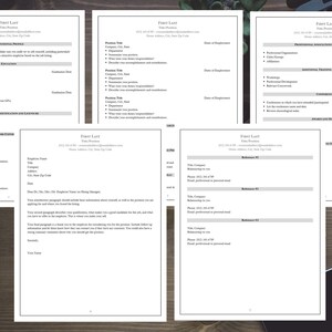 CV Curriculum Vitae Template for Researchers, Scientists, and Students; Also comes with cover letter and references; Proper CV, NOT a resume image 2