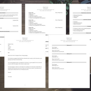 CV Curriculum Vitae Template for Researchers, Scientists, and Students; Also comes with cover letter and references; Proper CV, NOT a resume image 3