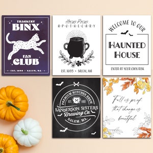 Halloween Printable Posters Cheap DIY Minimal Home Decor For Fall
