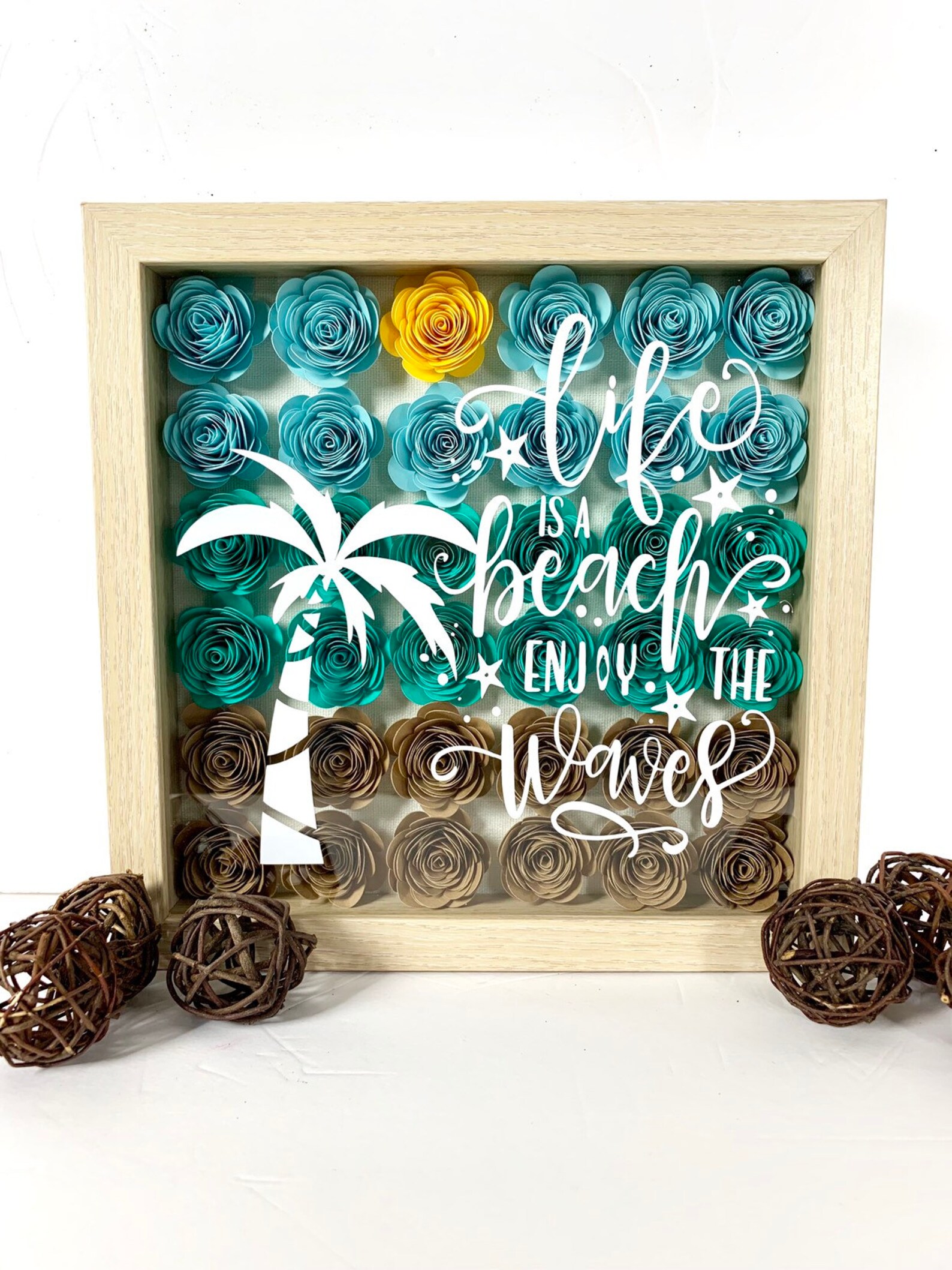 Beach Shadow Box Shadow Box Beach Decorations Wall Etsy