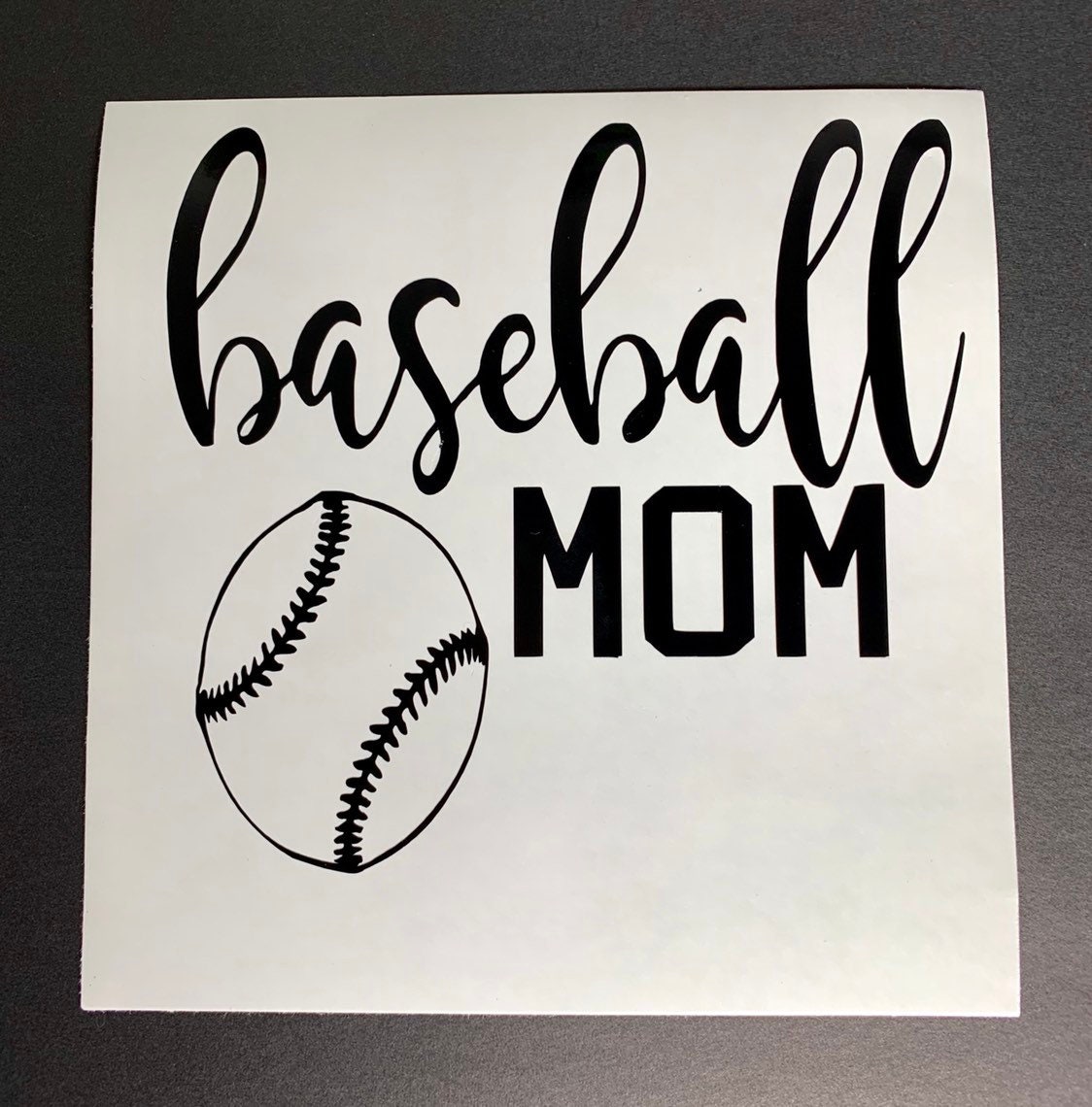 Baseball Mom Car Decal Sports Mom Car Decal Car Decal Vinyl Etsy