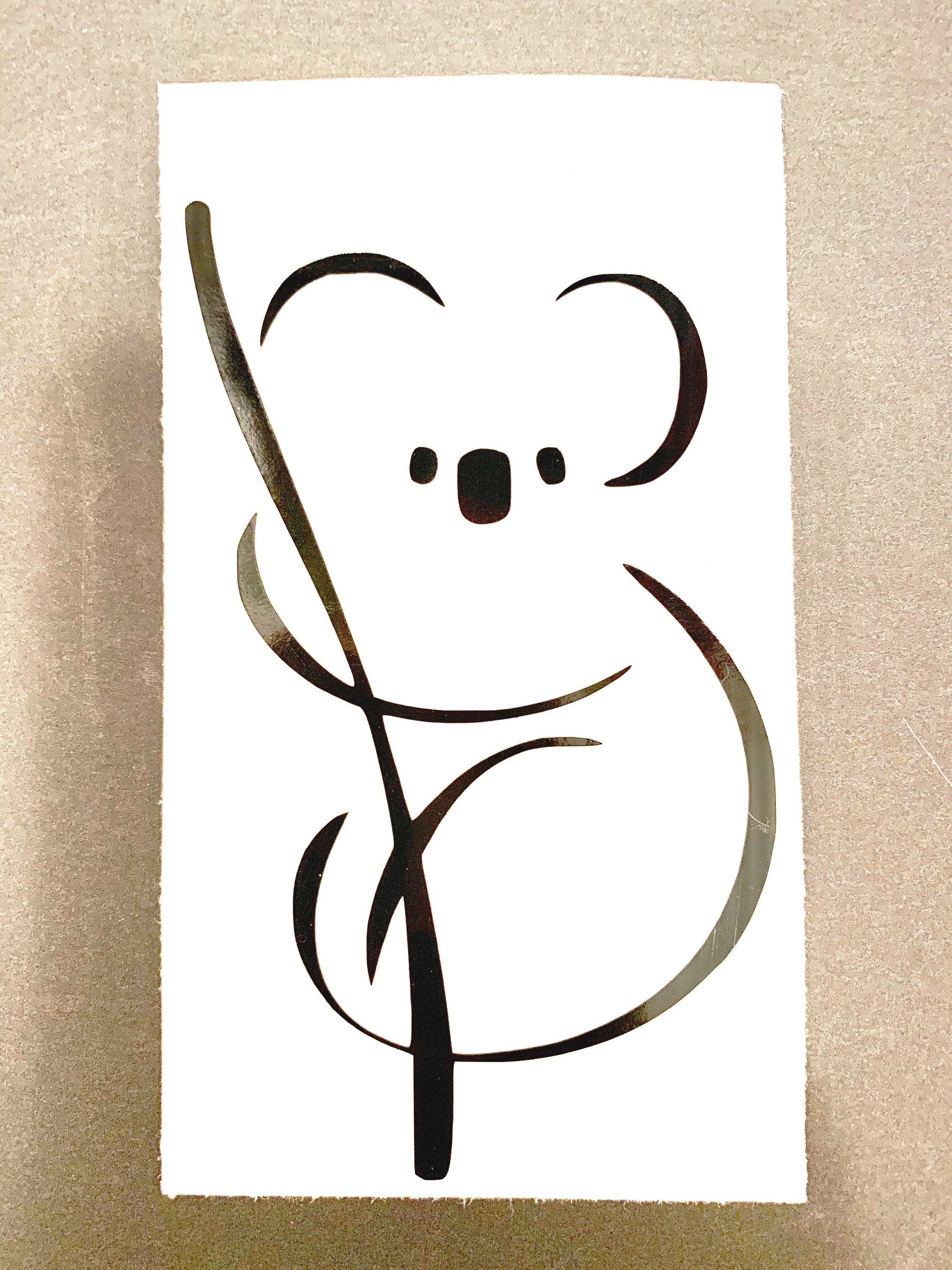 Koala Car Decal Cute Car Decal Animal Car Decal Stickers Etsy