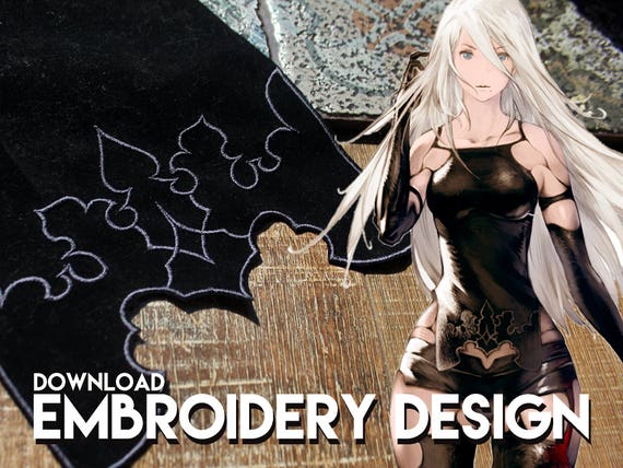 Nier Automata Cosplay Costume Embroidery Etsy Nier Automata Cosplay Costume Embroidery Etsy