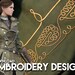Lydia Frye inspired cosplay costume embroidery pattern