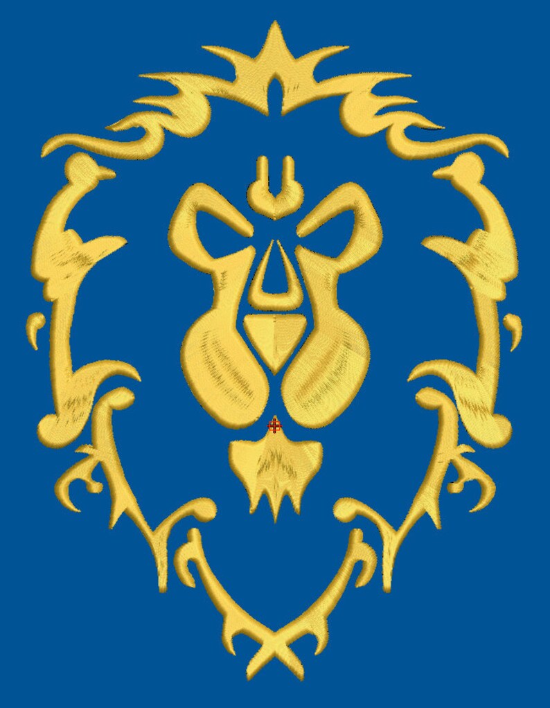 Alliance Lion Machine Embroidery Design World of Warcraft Etsy