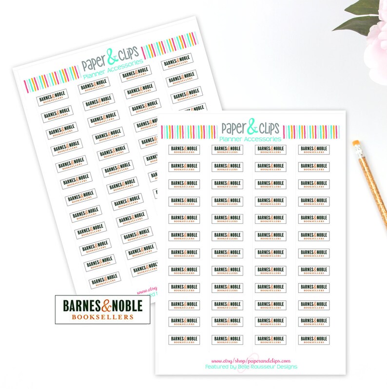 48 Barnes Noble Reminder Stickers Planner Stickers Etsy