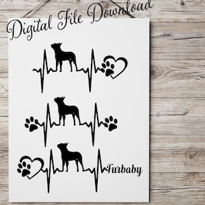 Boston Terrier Design SVG, Boston Terrier svg Files for Cricut, Silhouette, Cut file, Instant Download of svg, dxf, eps, gift for dog lover