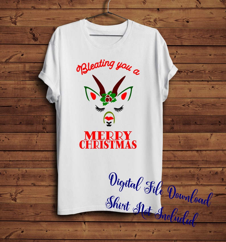 Download Svg Goat Merry Christmas Goat Shirt farmhouse style decor ...
