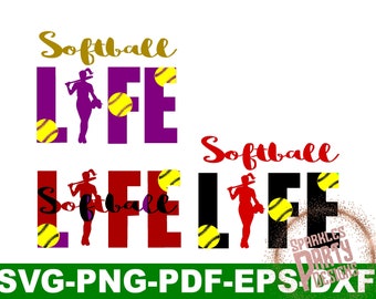 Softball svg files, softball svg files for cricut, softball svg cut files, softball life svg, svg softball, svg softball cut files, softball